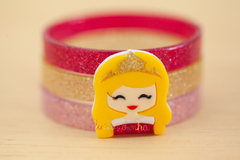 Pulseiras em Acrílico: Trio Aurora