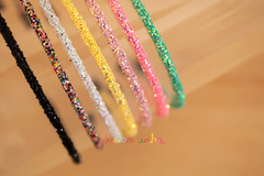 Tiara Puro glitter Preto - comprar online