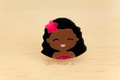 Anel acrílico: princesa Moana