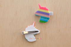 Presilha em acrílico: Unicórnio pop it candy - comprar online