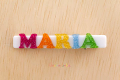 Presilha em acrílico: nome em MARIA (pronta entrega)