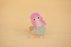 Anel acrílico: sereias - loja online