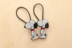 Elásticos: Par Acrílico Snoopy