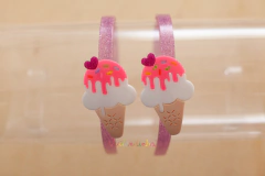 Tiara em acrílico: Sundae 2 bolas