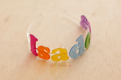 Tiara em acrílico (pronta entrega): ISADORA