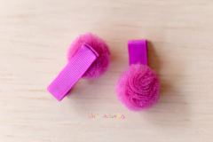 Laço forrado: mini pompom forrado - comprar online