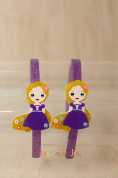 Tiara em acrílico: Princesa Rapunzel - comprar online
