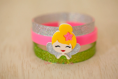 Pulseiras em Acrílico: Trio Sininho
