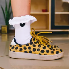 Soquete babadinho ROXA - Quitandinha Baby