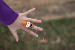 Anel acrílico: princesa Anna - Quitandinha Baby