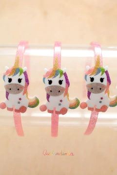 Tiara em acrílico: Unicórnio Candy - comprar online