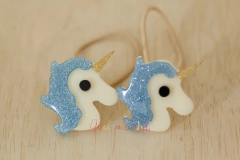 Elásticos: Par Unicórnios em Acrílico (várias cores) - PROMO - loja online