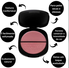 OBSIDIAN BLUSH DUO POLVO Y CREMOSO RUBY ROSE en internet