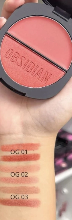OBSIDIAN BLUSH DUO POLVO Y CREMOSO RUBY ROSE - Sofia Spertino