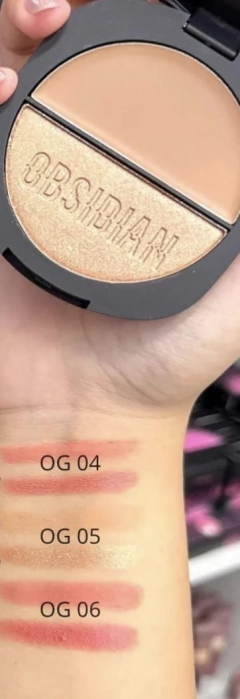 OBSIDIAN BLUSH DUO POLVO Y CREMOSO RUBY ROSE - tienda online