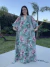 Vestido Envelope Estampado Verde e Rosa - saia justa vestidos