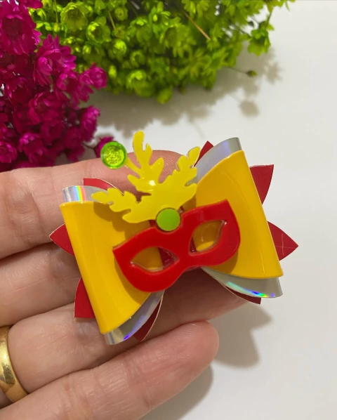 Laço G Festa Máscara Vermelha - comprar online