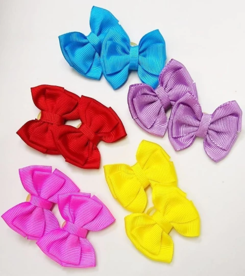 Kit Colorido Laços M - 5 pares