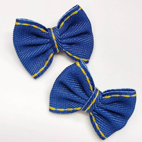 Par de Laço M Jeans Azul Marinho