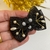 Laço G Flores Preto Organza Luxo - comprar online