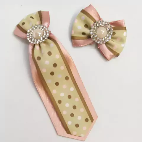 Conjunto Gravata e Laço Luxo de Poá