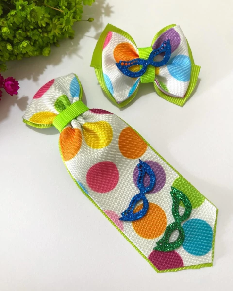 Conjunto Gravata e Laço M Carnaval Verde - comprar online