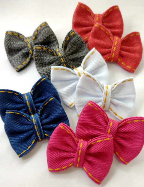 Kit Laço M Jeans Colors - 5 pares