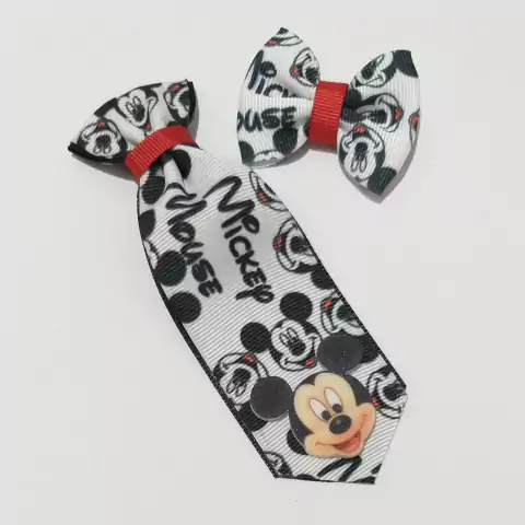Conjunto Gravata e Laço Ratinho III