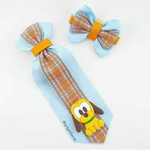 Conjunto Gravata e Laço Cachorrinho Artista