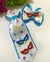 Conjunto Gravata e Laço M Carnaval Azul - artpetlacos