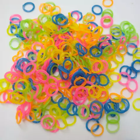 Elástico colorido com 100 und