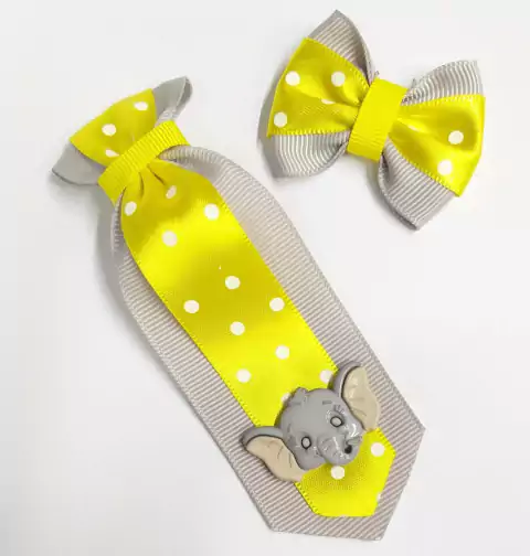 Conjunto Gravata e Laço Elefante II