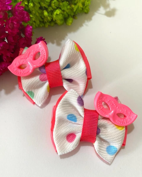 Par de Laço P Carnaval Rosa - comprar online