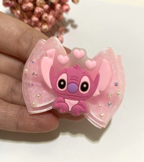 Laço Rosa organza ST - comprar online