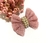Laço Tule Rosa Strass