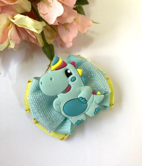 Laço Dinossauro Verde Baby