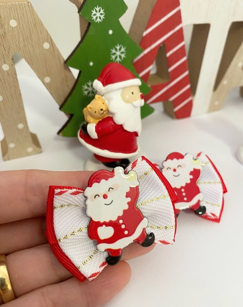Par de Laço M Papai Noel