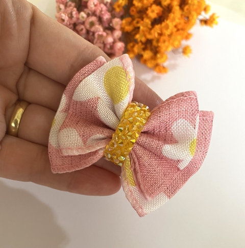 Laço Linho Rosa Delicado - comprar online
