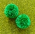 Par de Pompons Brasil 02 - comprar online