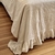 Cubrecama cover con volado o Queen Crudo - comprar online