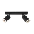 APLIQUE LOGY NEGRO PARA 2 DICROS LED GU10