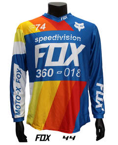 Jersey FOX Speeddivision motocross multicolor diseño 360-018