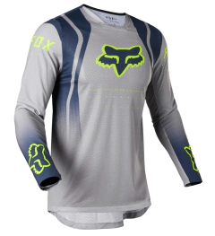 Jersey Fox Legion Air Kovent 2022 en color gris acero para motocross y enduro