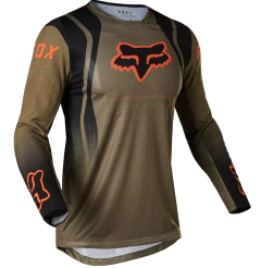 Jersey Fox Legion Air Kovent 2022 en color cafe acero para motocross y enduro