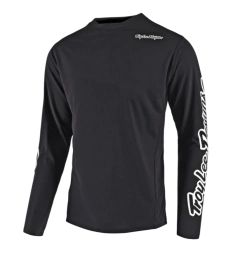 Jersey Troy Lee Designs GP Air Mirage para motocross en colores negro, gris y blanco, ideal para pilotos de alto rendimiento.