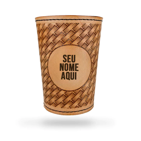 CAPA EM COURO P/ COPO STANLEY 473ML - PERSONALIZADO - comprar online