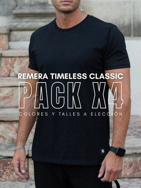 PACK X4 REMERAS TIMELESS CLASSIC - comprar online