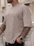 REMERA OVER DANA WAFFLE PIEDRA - tienda online