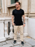 REMERA TIMELESS FITTED CUELLO REDONDO NEGRA - tienda online