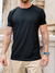 REMERA TIMELESS FITTED CUELLO REDONDO NEGRA - comprar online